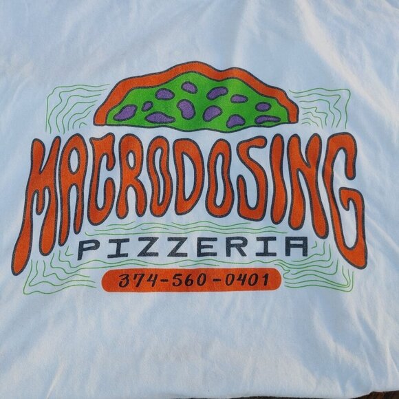 Psychedelic Macrodosing Pizzeria t-shirt Men's XL - Picture 1 of 4